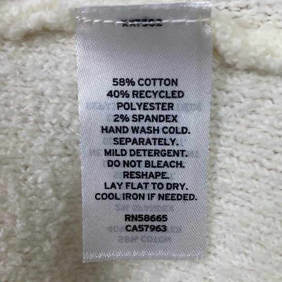 Nwt | Caslon Center Cable Cowl Neck Cotton Blend Sweater Size Small - Picture 8 of 9